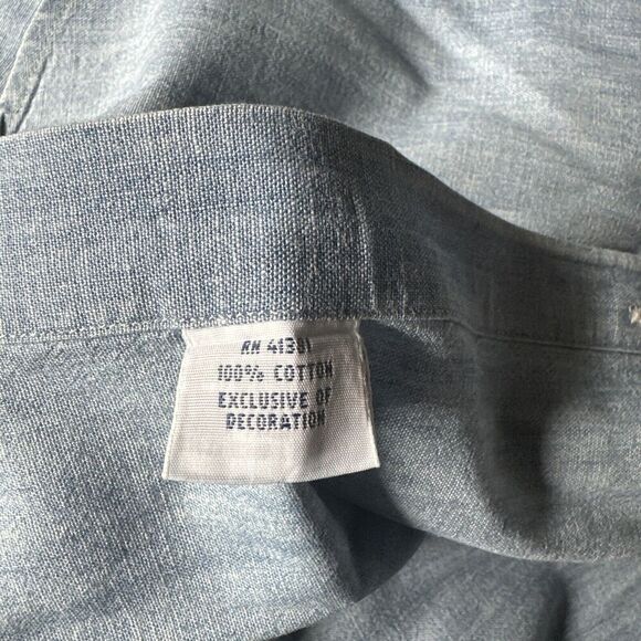 Polo Ralph Lauren Shirt Mens Light Denim Long Sleeve Classic Button Down XXL 2XL - Picture 5 of 5